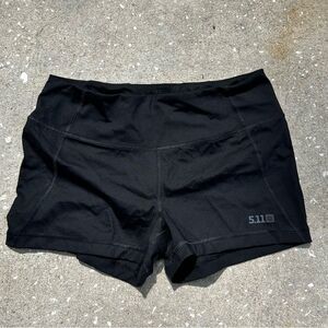 5.11 Tactical PT-R Black Workout Shorts // athletic spandex hot mini